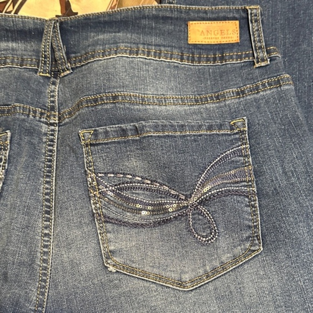 769.  Angels Jeans Women's Denim Boot Cut with Embellished Pocket
